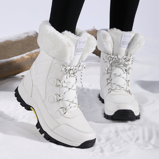 Women's Winter Snow Boots – Fleece-Lined, Thickened & Non-Slip Design