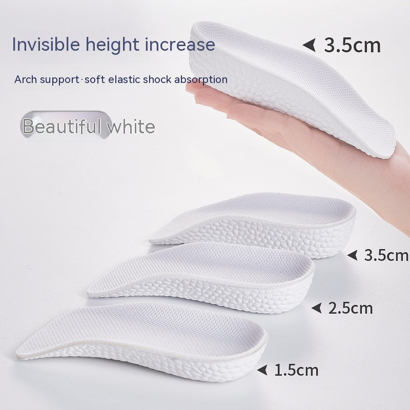 Invisible Height-Increasing Shoe Inserts