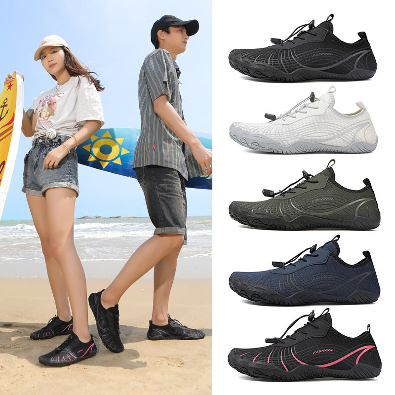 Upstream Quick-Dry Water Shoes – Five-Toe Design for Yoga & Fitness