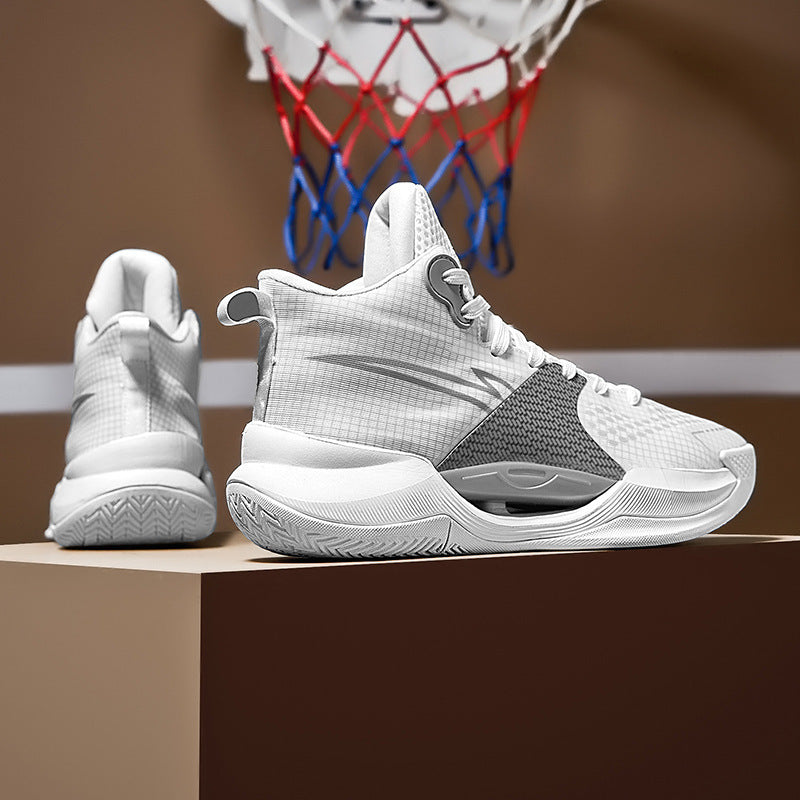 Ultra-Light High-Top Basketball Shoes – Wear-Resistant & Performance-Driven