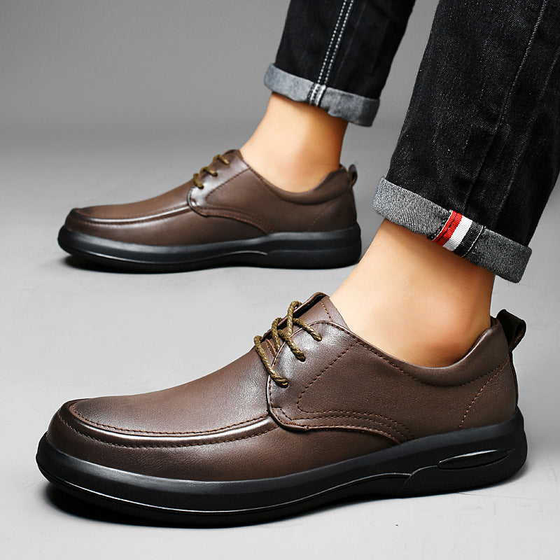 Men's New Business Casual Leather Shoes – Soft Bottom & Stylish Design