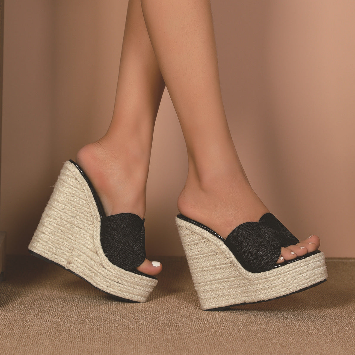 Women's Fashion Wedge Platform Slippers – Chic & Comfortable Design