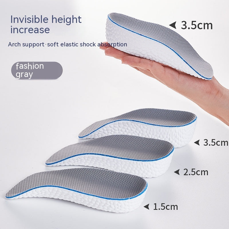 Invisible Height-Increasing Shoe Inserts